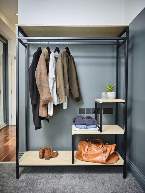 In-room safe, desk, laptop workspace, iron/ironing board