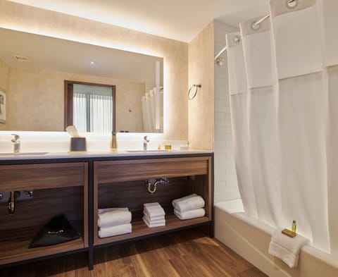 Suite, 1 Bedroom | Bathroom | Combined shower/tub, rainfall showerhead, hair dryer