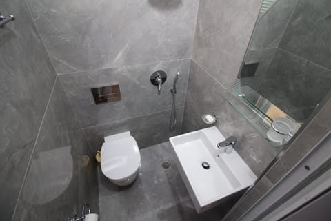 Double Room | Bathroom | Shower, free toiletries, soap, shampoo