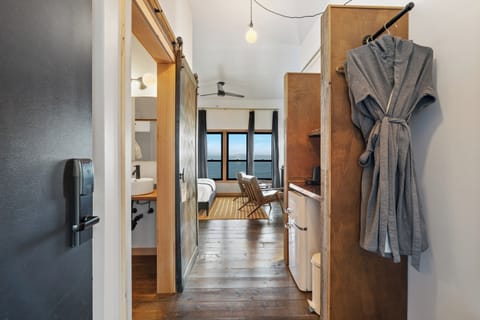 Luxe River View King 2nd Floor (No Pets) | Frette Italian sheets, premium bedding, desk, blackout drapes