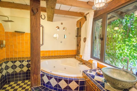 Eco-friendly toiletries, hair dryer, towels, shampoo