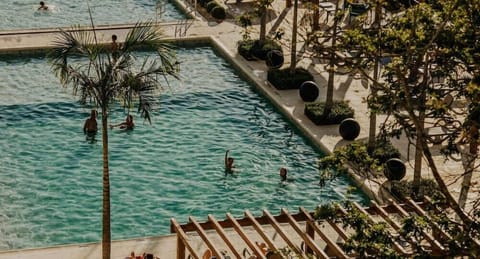 Indoor pool, outdoor pool