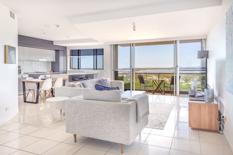 2 Bedroom River View Apartment Premium | Living area | Plasma TV, DVD player