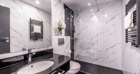 Free toiletries, hair dryer, towels