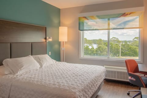 Individually decorated, individually furnished, desk, laptop workspace