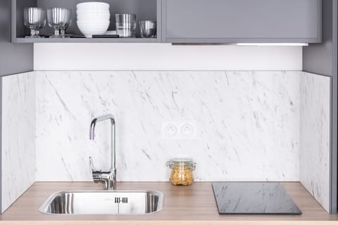 Apartment, 1 Bedroom | Private kitchen | Mini-fridge, microwave, stovetop, espresso maker