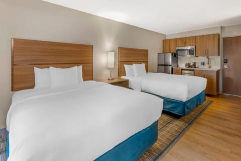 Suite, 2 Queen Beds, Non Smoking (Efficiency) | Desk, iron/ironing board, rollaway beds, free WiFi