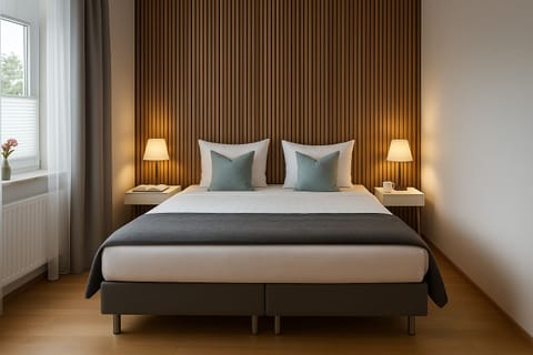 Comfort Apartment | Premium bedding, desk, free WiFi, bed sheets
