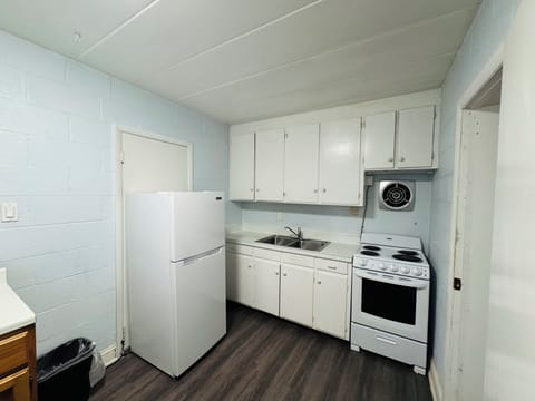 Two King Beds Room, Sofa & Kitchenette | Private kitchen | Fridge, microwave, coffee/tea maker, coffee grinder