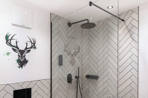 Comfort Double Room | Bathroom | Shower, rainfall showerhead, free toiletries, hair dryer