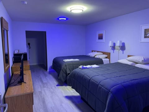 Economy Double Room, 2 Double Beds, Non Smoking | Minibar, laptop workspace, iron/ironing board, free WiFi