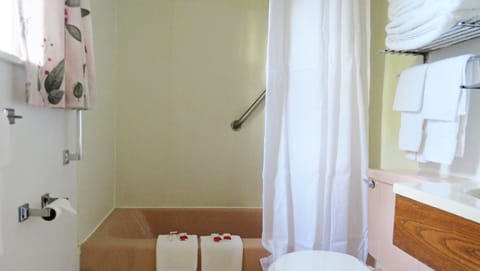 Standard Suite, 1 Bedroom, Non Smoking, Refrigerator & Microwave (3 Queen Beds) | Bathroom | Free toiletries, hair dryer, soap, shampoo