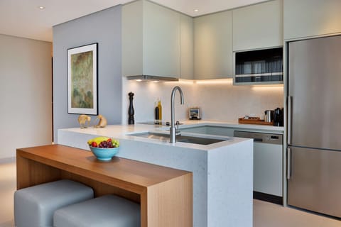 Premium bedding, down comforters, memory foam beds, minibar