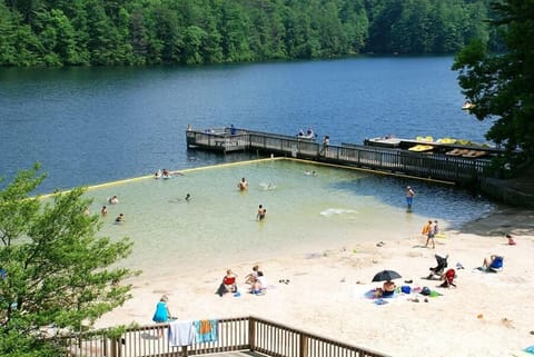 On the beach, kayaking, fishing
