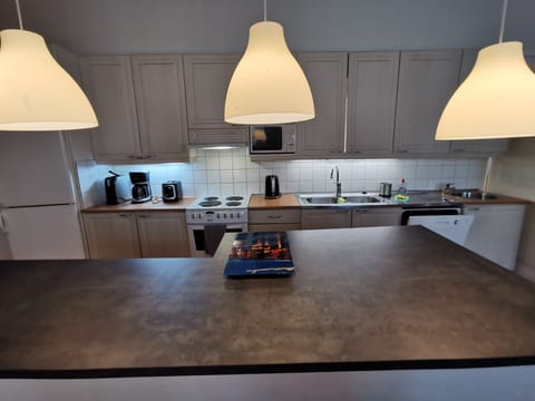 Apartment | Private kitchen | Fridge, microwave, oven, stovetop