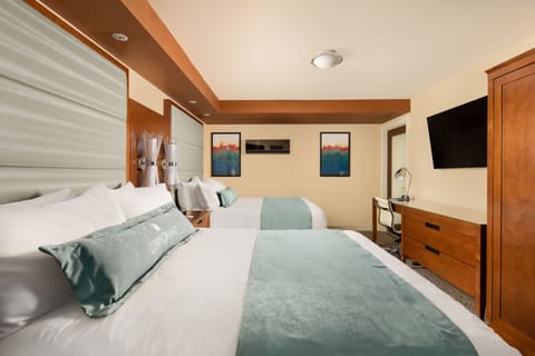 Suite, 1 Bedroom, Accessible (Two Queen) | Minibar, in-room safe, blackout drapes, iron/ironing board