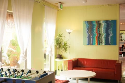 32-inch flat-screen TV with satellite channels, TV, foosball