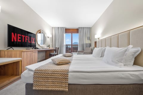 Double or Twin Room, Balcony, Mountain View | Minibar, in-room safe, blackout drapes, soundproofing