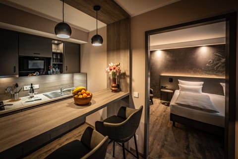 Deluxe Apartment | Private kitchen | Eco-friendly cleaning products