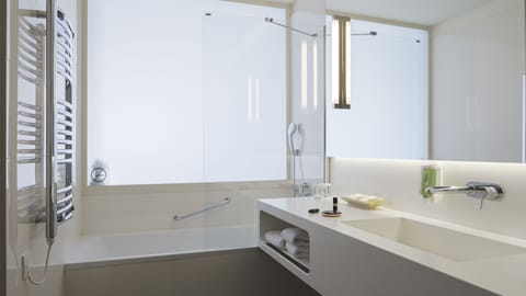 Free toiletries, hair dryer, bathrobes, slippers