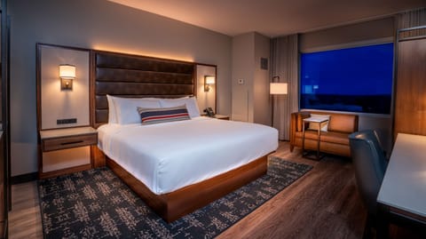 In-room safe, desk, laptop workspace, blackout drapes