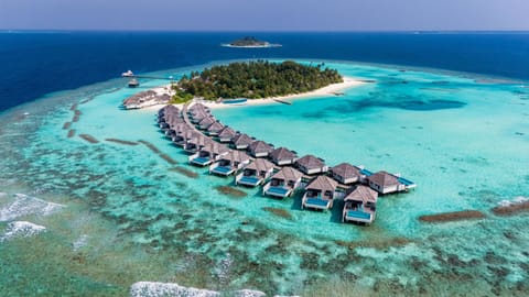 Private beach, white sand, sun loungers, beach umbrellas