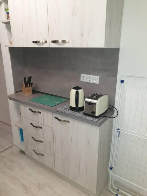 Apartment, 2 Double Beds | Private kitchen | Fridge, microwave, oven, stovetop