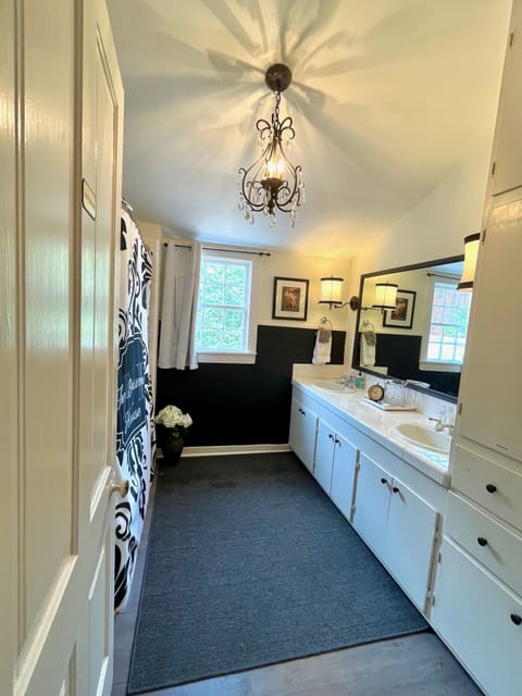 Designer toiletries, hair dryer, bathrobes, towels