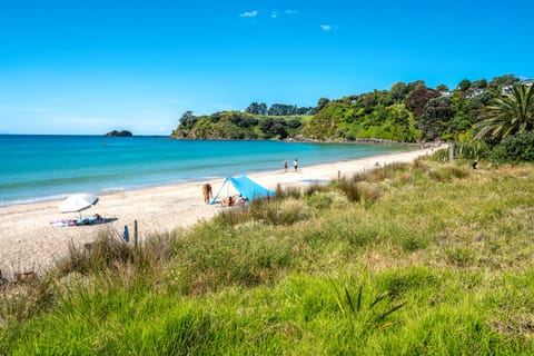 On the beach, white sand, beach bar