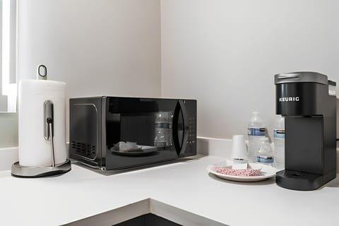 Mini-fridge, paper towels