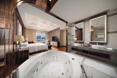 Presidential Suite, 1 King Bed | Bathroom | Separate tub and shower, hair dryer, bathrobes, slippers