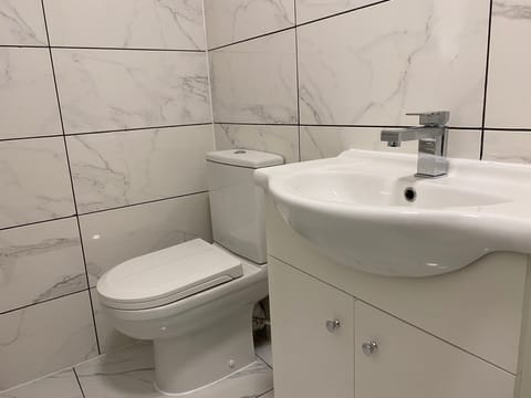 Apartment | Bathroom | Shower, hair dryer, towels