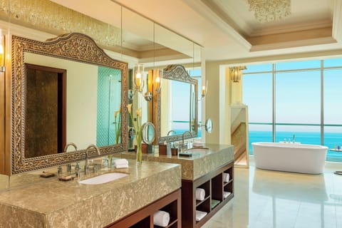 Royal Suite, 1 Bedroom, Balcony (Sea View) | Bathroom | Separate tub and shower, designer toiletries, hair dryer, bathrobes