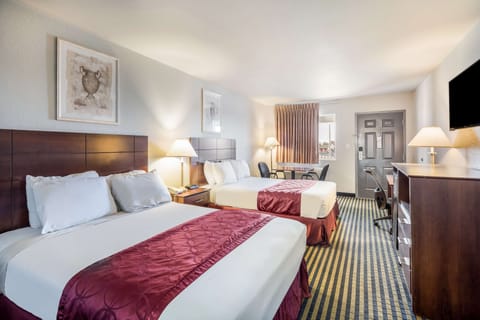 Room, 2 Queen Beds, Smoking | Desk, laptop workspace, iron/ironing board, cribs/infant beds