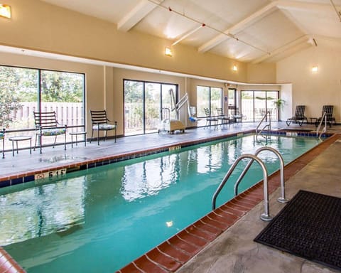 Indoor pool, open 7:00 AM to 11:00 PM, sun loungers