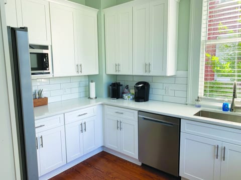 Shared fridge, microwave