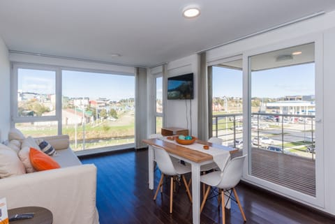 Apartment, 1 Queen Bed with Sofa bed, Balcony, Mountain View | Living area | 43-inch Smart TV with cable channels, TV
