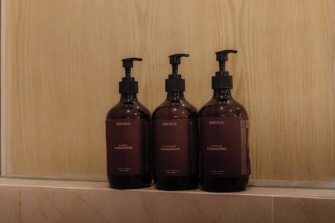 Villa, 1 Bedroom, Private Pool | Bathroom amenities | Separate tub and shower, deep soaking tub, free toiletries, hair dryer