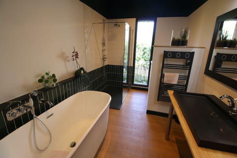 Superior Double Room | Bathroom | Free toiletries, hair dryer, towels, soap