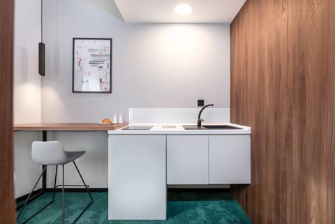 Premium Room | Private kitchenette | Dishwasher, coffee/tea maker, cookware/dishes/utensils