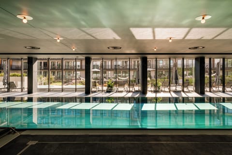 Indoor pool, sun loungers, lifeguards on site