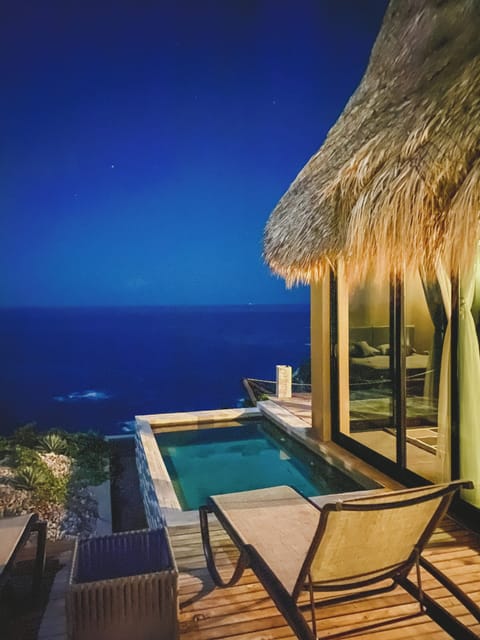 Exclusive Suite, 1 Bedroom, Private Pool, Sea View | Bathroom | Rainfall showerhead, free toiletries, hair dryer, towels