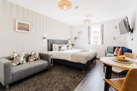 Premium bedding, pillowtop beds, individually decorated