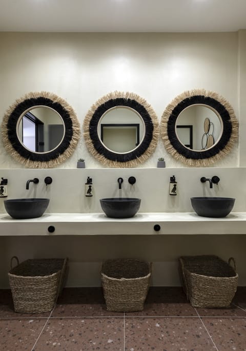 Shower, eco-friendly toiletries, hair dryer, towels