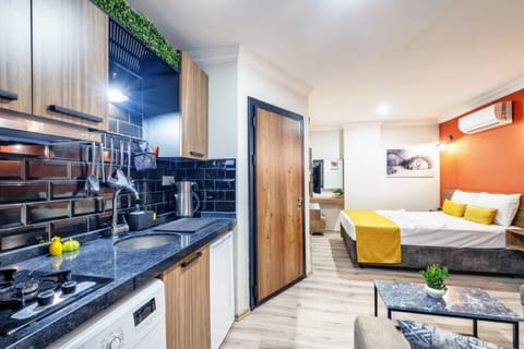 Premium Studio | Premium bedding, blackout drapes, iron/ironing board, free WiFi