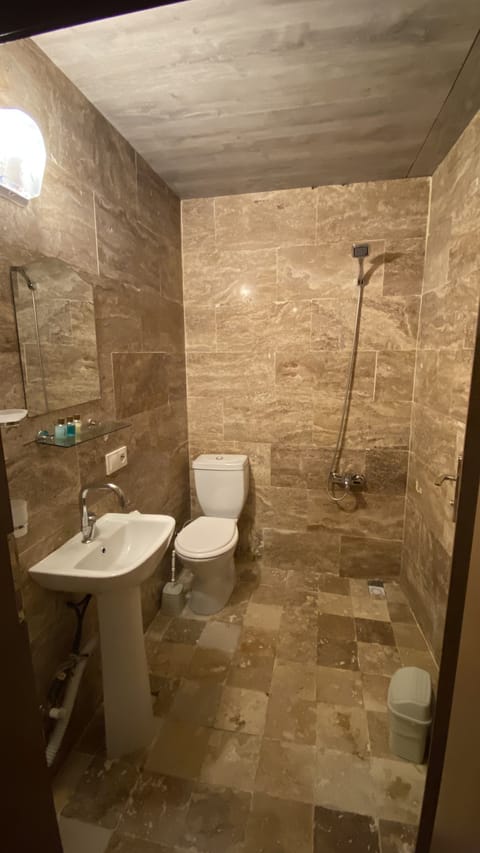 Family Room | Bathroom | Shower, free toiletries, hair dryer, towels