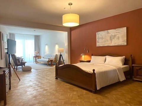 Deluxe Studio | Blackout drapes, iron/ironing board, free WiFi, bed sheets