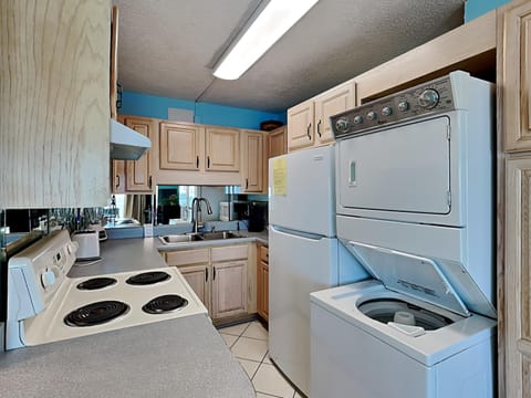 Condo, Multiple Beds, Balcony, Ocean View (Summit Beach Resort #1231) | Private kitchen | Fridge, microwave, oven, stovetop