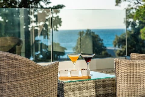 Deluxe Apartment, Private Pool, Sea View | Terrace/patio