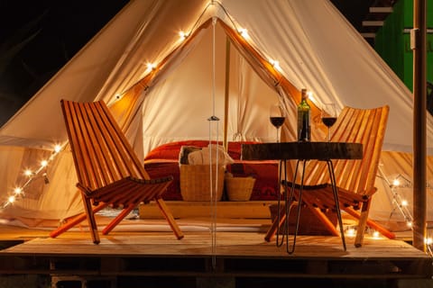 Deluxe Tent | Individually decorated, laptop workspace, bed sheets